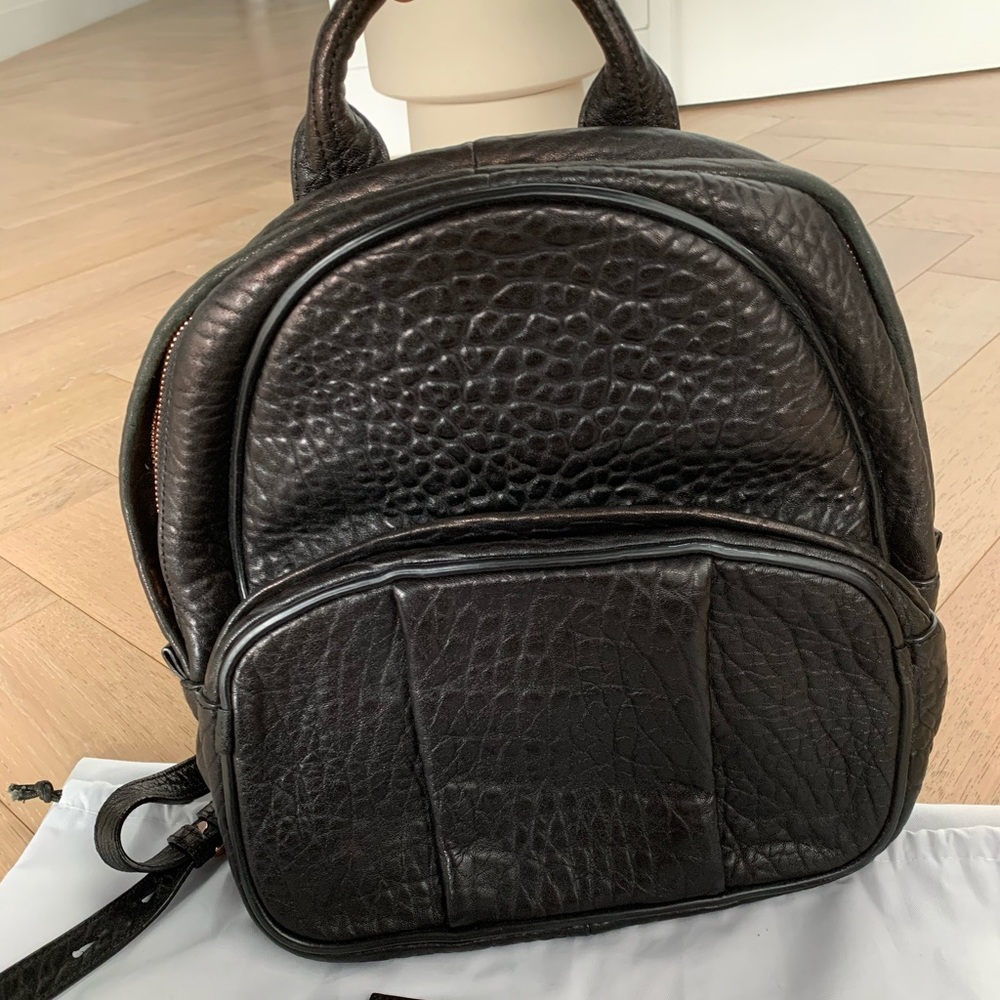 Alexander Wang Dumbo Backpack with Rose Gold Studs